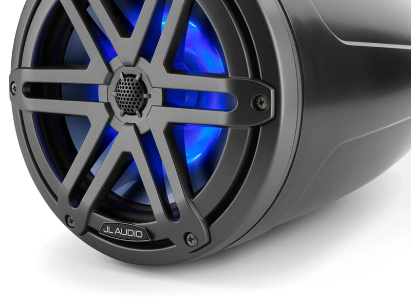 JL Audio M3-770ETXv3-Sb-S-Gm M3 Series 7.7" Wakeboard Tower Speakers (Satin Black with Gunmetal Sport Grille)