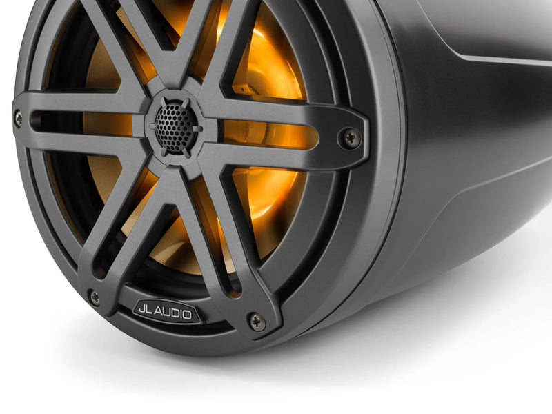 JL Audio M3-770ETXv3-Sb-S-Gm M3 Series 7.7" Wakeboard Tower Speakers (Satin Black with Gunmetal Sport Grille)