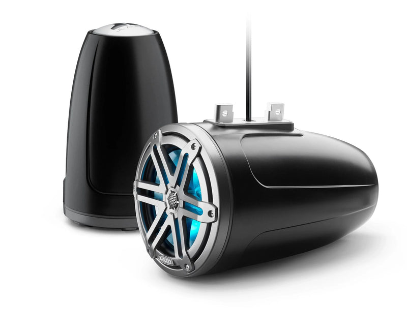 JL Audio M3-770ETXv3-Sb-S-Gm M3 Series 7.7" Wakeboard Tower Speakers (Satin Black with Gunmetal Sport Grille)