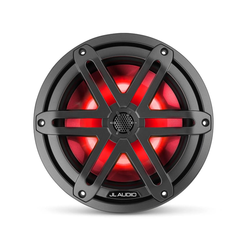 JL Audio M3-770X-S-GM-I 7.7" Gunmetal Marine speakers with LED lights (with Sport Grilles)