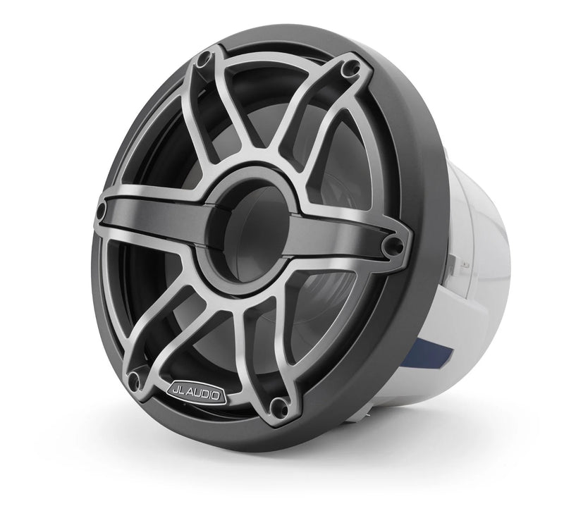 JL Audio M6-8IB-S-GmTi-4 M6 Series 8" Marine Subwoofer (Gunmetal Sport Grille and Titanium Grille Insert)