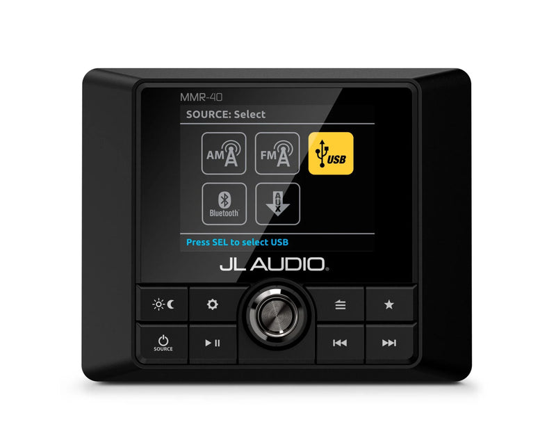 JL Audio MMR-40 Wired NMEA 2000 marine remote control for JL Audio MediaMaster receivers