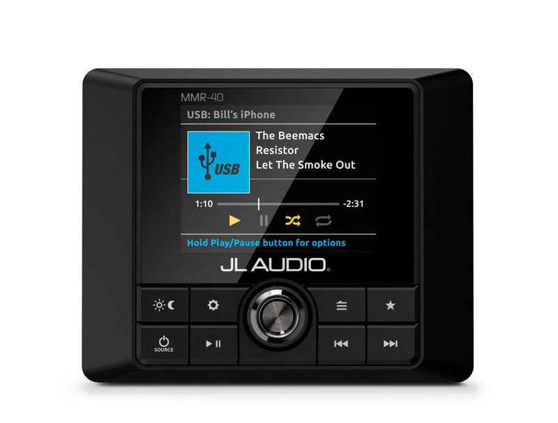 JL Audio MMR-40 Wired NMEA 2000 marine remote control for JL Audio MediaMaster receivers