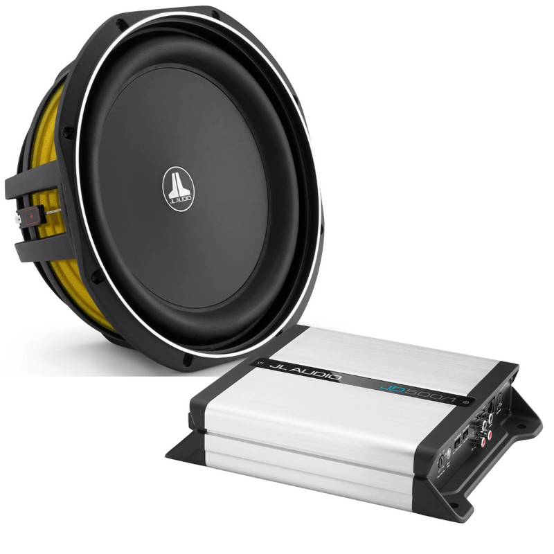 JL Audio 12TW1-4 & JD500/1 Shallow Subwoofer Bundle