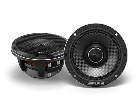 Alpine HDZ - 653S Status Series 6 - 1/2" 3 - Way Slim - Fit Component System - Elite Custom Sound