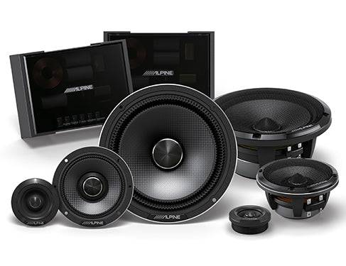 Alpine HDZ - 653S Status Series 6 - 1/2" 3 - Way Slim - Fit Component System - Elite Custom Sound