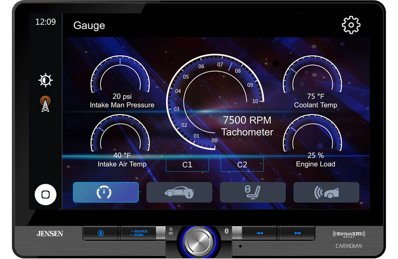 Jensen Car140MW + Backup Camera