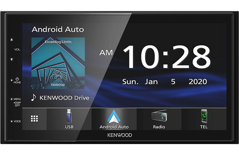 Kenwood DMX47S Digital Car Multimedia Player, 6.8" Capacitive Touch Screen, Apple CarPlay & Android Auto