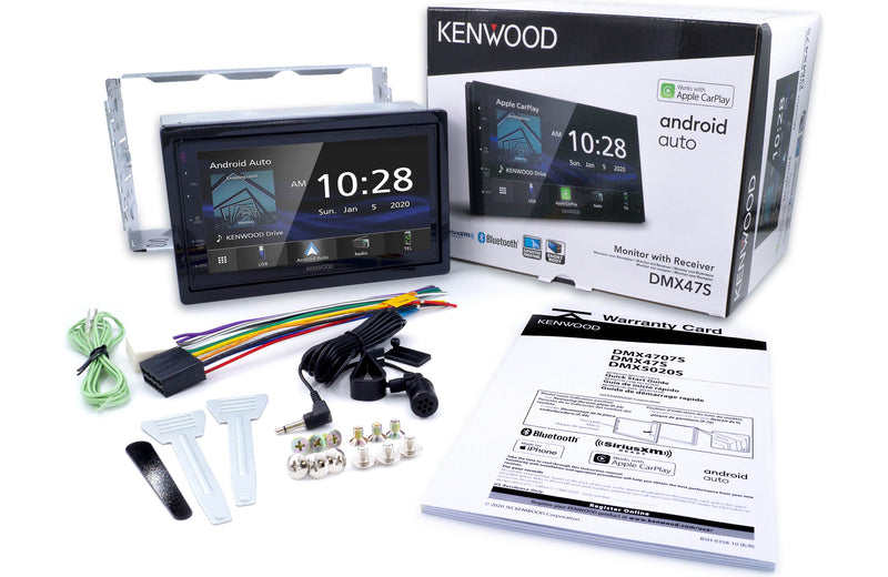 Kenwood DMX47S Digital Car Multimedia Player, 6.8" Capacitive Touch Screen, Apple CarPlay & Android Auto