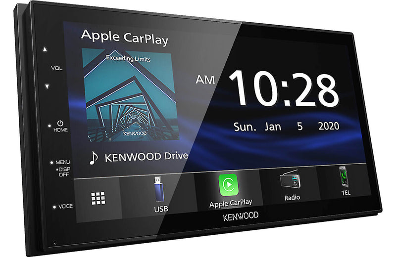 Kenwood DMX47S Digital Car Multimedia Player, 6.8" Capacitive Touch Screen, Apple CarPlay & Android Auto