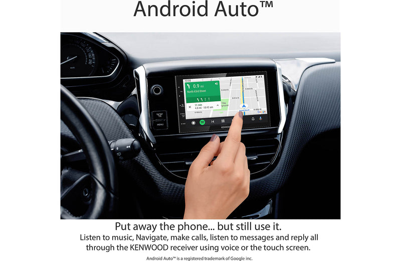 Kenwood DMX47S Digital Car Multimedia Player, 6.8" Capacitive Touch Screen, Apple CarPlay & Android Auto