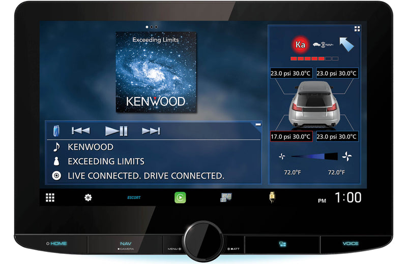 Kenwood DNR1008RVS 10." Digital multimedia receiver with built-in navigation (does not play discs)