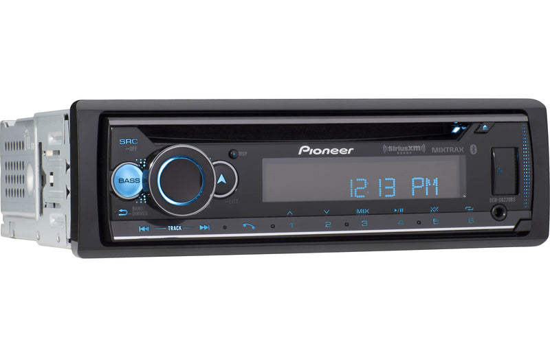 Pioneer DEH-S6220BS Touchscreen Single Din Stereo Receiver Bluetooth CD Player USB/AUX Inputs Apple Android Compatibility Hands-Free Calling