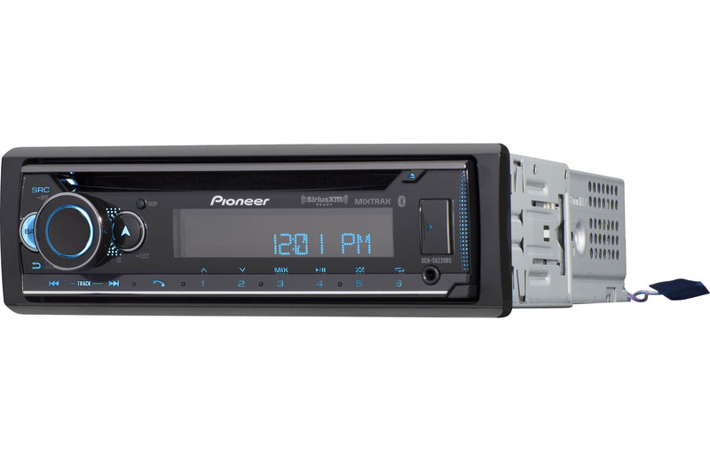 Pioneer DEH-S6220BS Touchscreen Single Din Stereo Receiver Bluetooth CD Player USB/AUX Inputs Apple Android Compatibility Hands-Free Calling