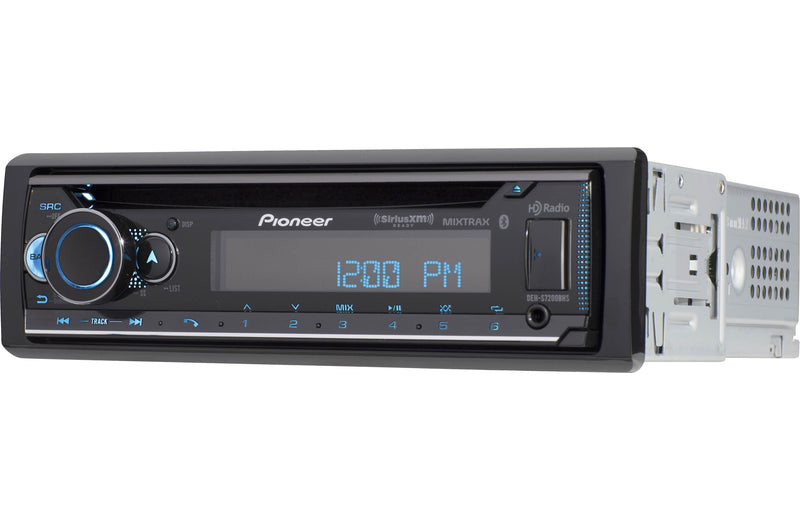 Pioneer DEH-S7200BHS Single DIN in-Dash CD Receiver with Built-in Bluetooth HD Radio Tuner and SiriusXM-Ready