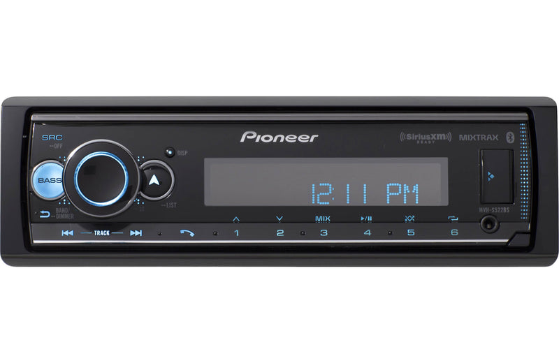 Pioneer MVH-S522BS Bluetooth Car Stereo with USB/AUX Inputs, Pioneer Smart Sync, and Hands-Free Calling for Enhanced In-Car Audio Experience