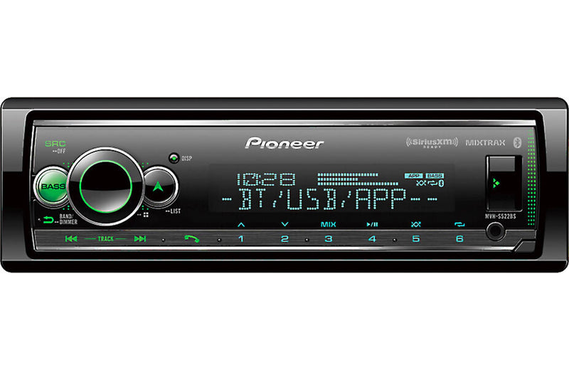 Pioneer MVH-S522BS Bluetooth Car Stereo with USB/AUX Inputs, Pioneer Smart Sync, and Hands-Free Calling for Enhanced In-Car Audio Experience