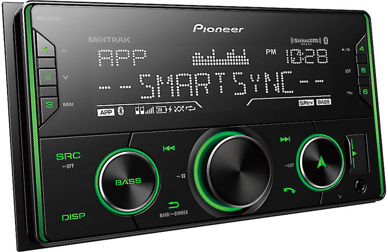 Pioneer MVH-S622BS Double DIN, Amazon Alexa, Pioneer Smart Sync, Bluetooth, Android, iPhone - Audio Digital Media Receiver