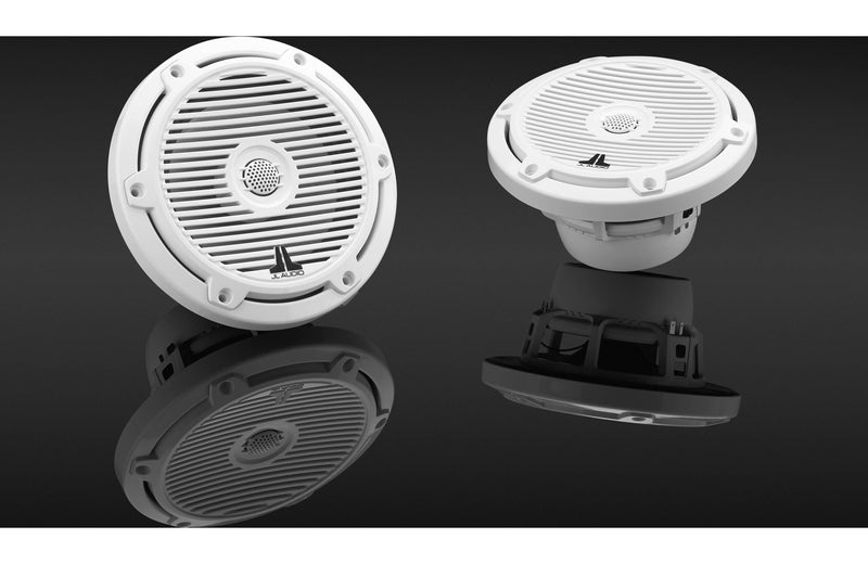JL Audio M3-650X-C-Gw 6.5" 2-Way Marine Coaxial Speakers - White Classic Grilles