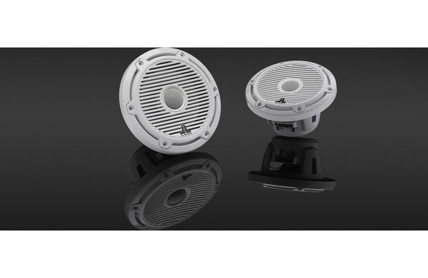 JL Audio M6-650X-C-3Gw 6.5" Marine Coaxial 2-Way Speakers White Classic Grilles
