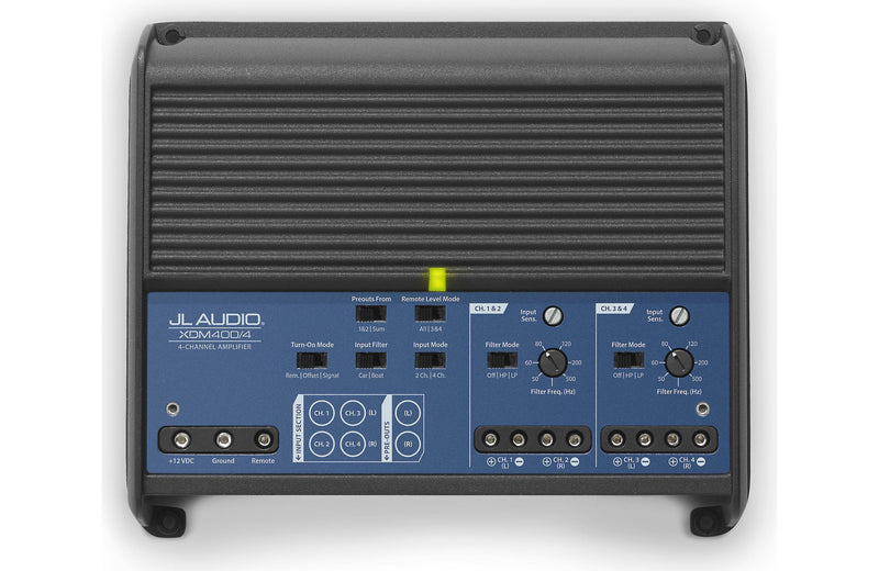 JL Audio XDM400/4 4-Channel Class-D Car / Marine Audio Amplifier