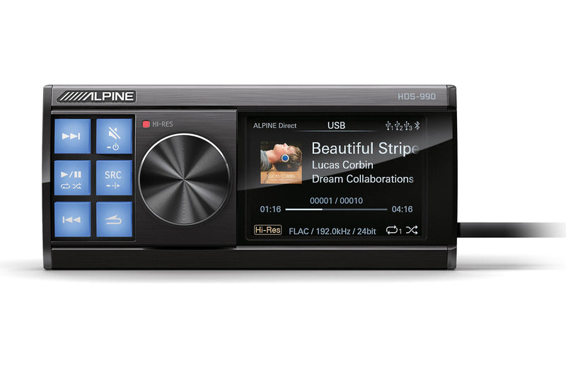 Alpine HDS-990 Status Series high-resolution digital media audio source (does not play discs)