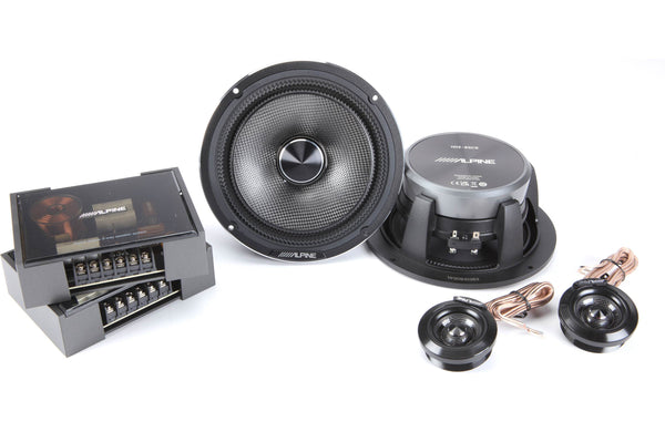 Alpine HDZ-65CS Status Series 6-1/2" 2-way slim-fit component speaker system