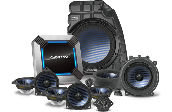 Alpine PSS-TSLA-223 11-speaker sound system upgrade for 2022-23 Tesla Model 3 with Factory Base Audio