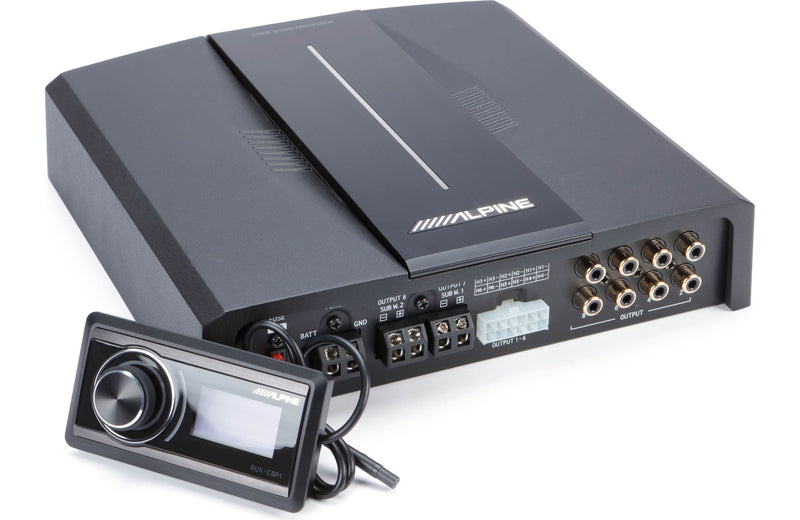 Alpine PXE-C80-88 Optim8™ 8-channel Hi-Res car amplifier with automatic digital signal processing