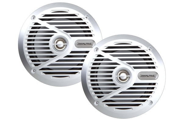 Alpine SPS-M601 6-1/2" 2-way marine speakers (Silver)