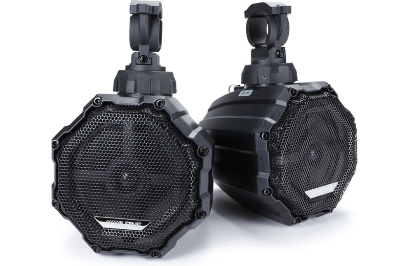 Alpine SPV-65RGB-CAN 6-1/2" cage-mounted powersports speakers with RGB lighting (Black)