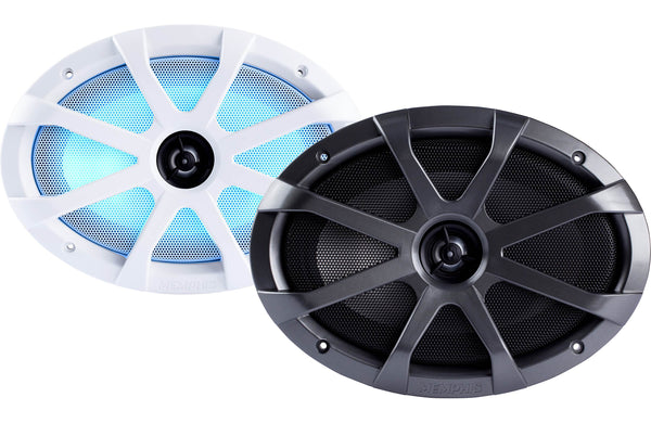 Memphis Audio MXA69L 6"x9" 2-Way Marine Speakers With LED Lighting