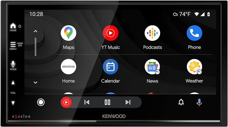 KENWOOD DMX809S eXcelon 6.95 - Inch Capacitive Touch Screen, Car Stereo, Wireless and Wired CarPlay and Android Auto, Bluetooth, AM/FM HD Radio, MP3 Player, USB Port, Double DIN, 13 - Band EQ, SiriusXM - Elite Custom Sound